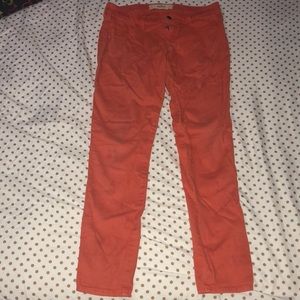 Hollister Size 5 Orange Jeans